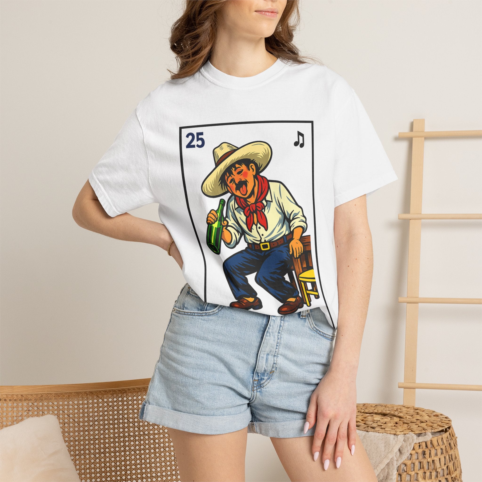 El Borracho Lotería Shirt - Unisex Garment-Dyed T-shirt